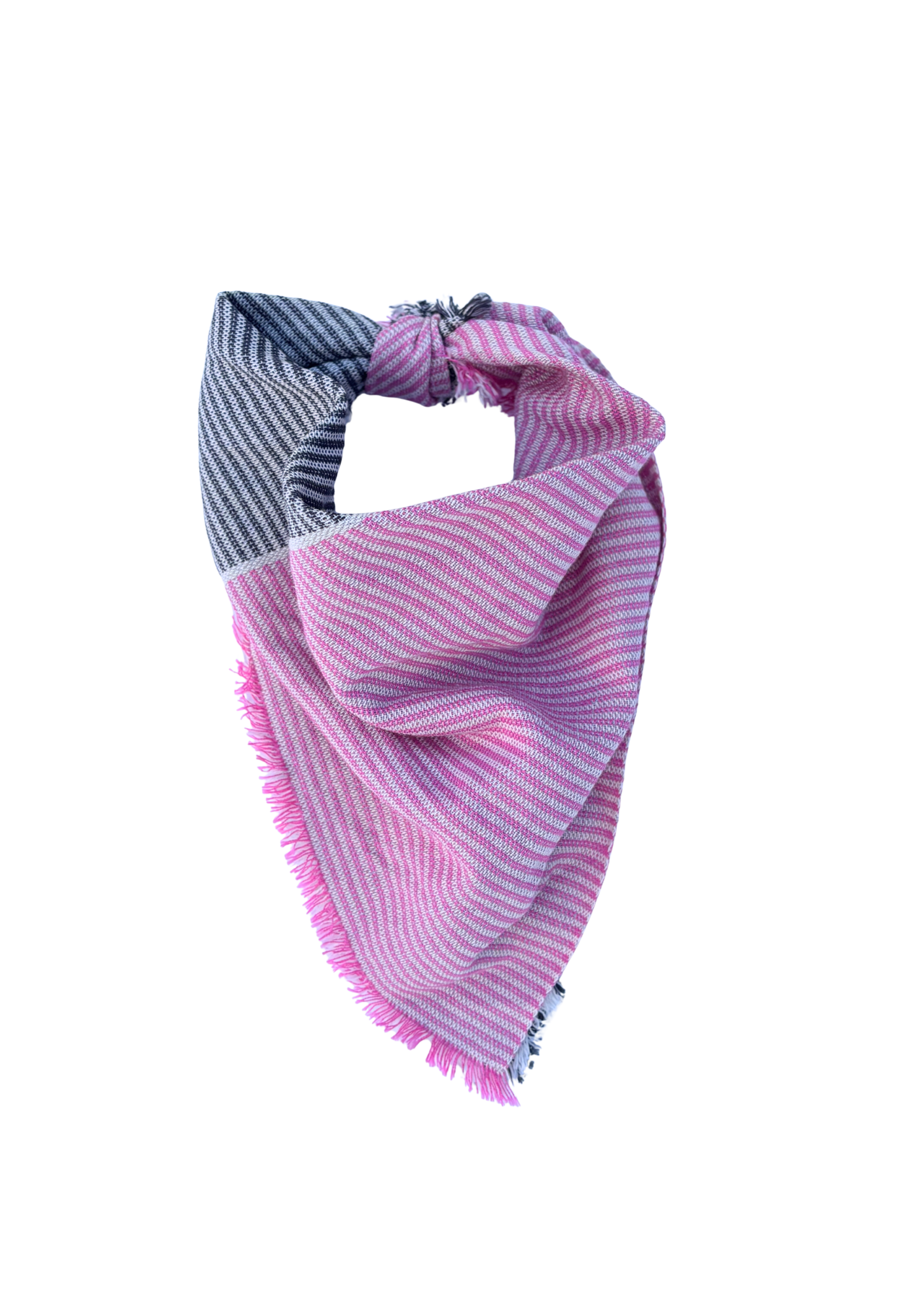 neighbor bandana / slate and pink